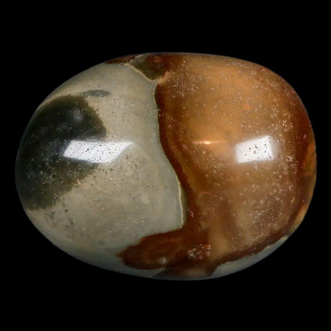 2.8" Polychrome Jasper Natural Polished Mineral Palm Stone Madagascar - Fossil Age Minerals