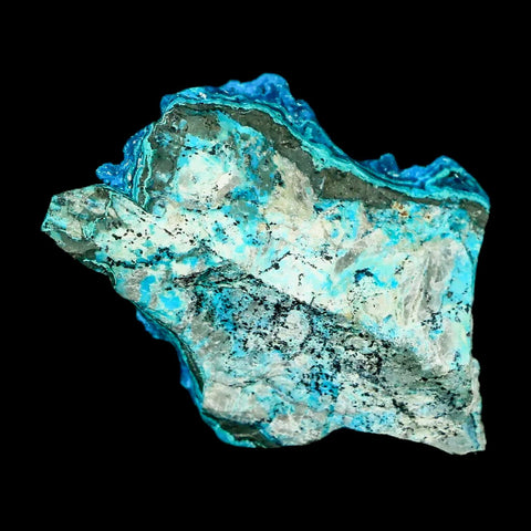 1.9" Chrysocolla Malachite Rare Botryoidal Grape Crystal Teal And Green From Peru - Fossil Age Minerals