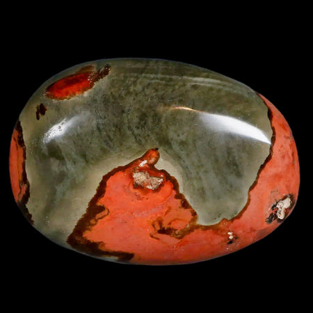 2.5" Polychrome Jasper Natural Polished Mineral Palm Stone Madagascar