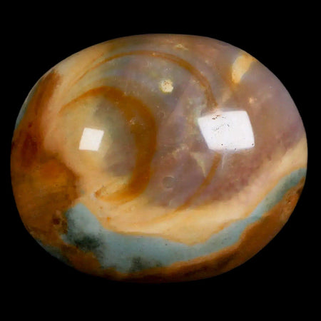 2.5" Polychrome Jasper Natural Polished Mineral Palm Stone Madagascar