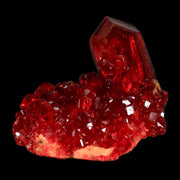 2.5" Stunning Red Pruskite Yellow Base Crystal Mineral Specimen From Poland