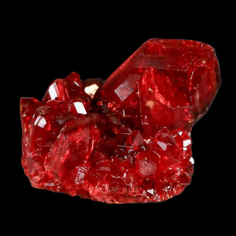 2.4" Stunning Red Pruskite Yellow Base Crystal Mineral Specimen From Poland - Fossil Age Minerals