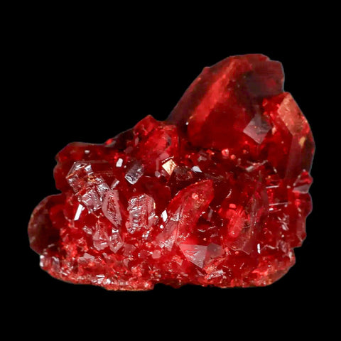 2.4" Stunning Red Pruskite Yellow Base Crystal Mineral Specimen From Poland - Fossil Age Minerals