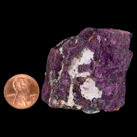 1.8" Rough Purple Purpurite Manganese Mineral Specimen Location Namibia - Fossil Age Minerals