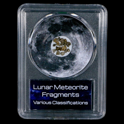 Moon Rock Lunar Meteorite Fragments Various Classifications Outer Space COA