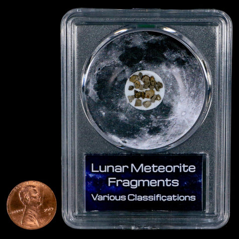 Moon Rock Lunar Meteorite Fragments Various Classifications Outer Space COA