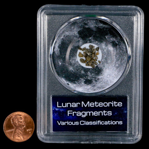 Moon Rock Lunar Meteorite Fragments Various Classifications Outer Space COA