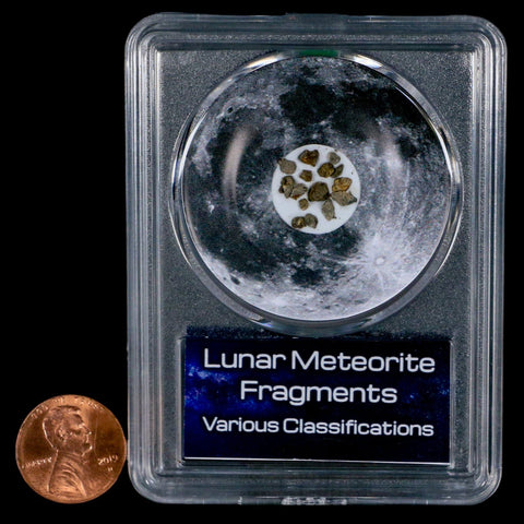 Moon Rock Lunar Meteorite Fragments Various Classifications Outer Space COA