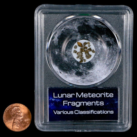 Moon Rock Lunar Meteorite Fragments Various Classifications Outer Space COA