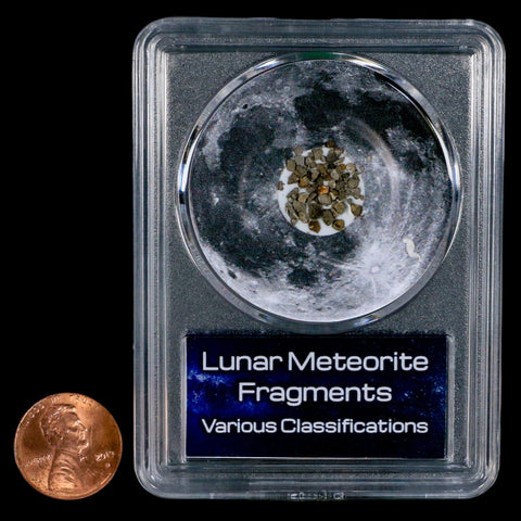 Moon Rock Lunar Meteorite Fragments Various Classifications Outer Space COA