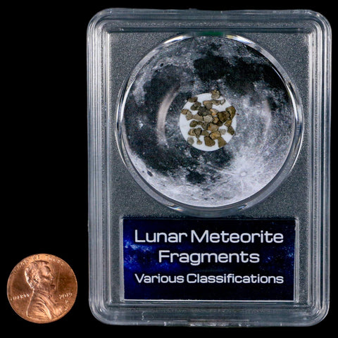 Moon Rock Lunar Meteorite Fragments Various Classifications Outer Space COA