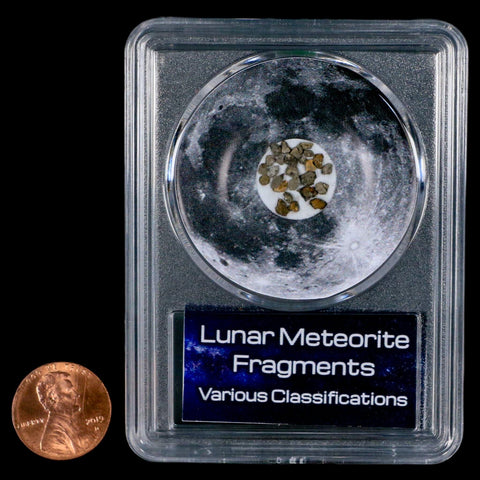 Moon Rock Lunar Meteorite Fragments Various Classifications Outer Space COA