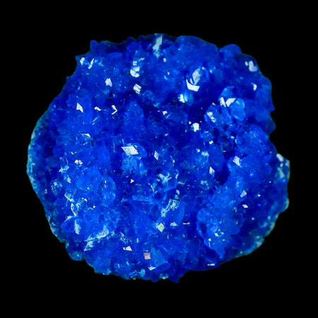 1.8" Electric Blue Chalcanthite Mineral Crystal Specimen Location Poland SokolowskI