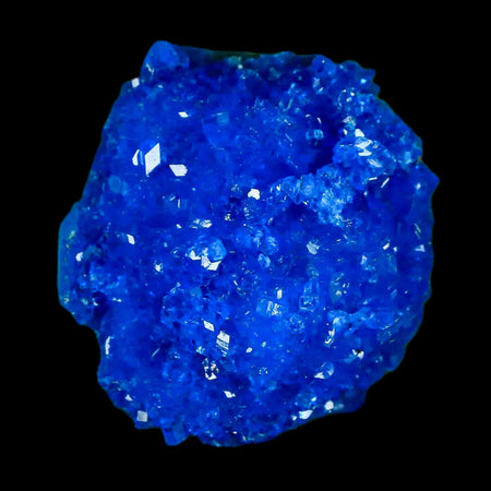 1.9" Electric Blue Chalcanthite Mineral Crystal Specimen Location Poland Sokolowski