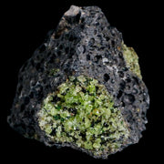 2.7" Emerald Peridot Crystals, Chrome Diopside And Spinel On Volcanic Rock Gila, AZ