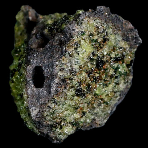2.6" Emerald Peridot Crystals, Chrome Diopside And Spinel On Volcanic Rock Gila, AZ - Fossil Age Minerals