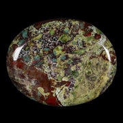 2" Polished Natural Dragon Blood Jasper Stone Worry Palm Stone Australia