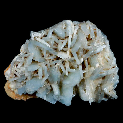 3.7" Ice Blue Tabular Barite Blades Crystal Mineral Specimen Meknes-Tafilalet  Morocco - Fossil Age Minerals