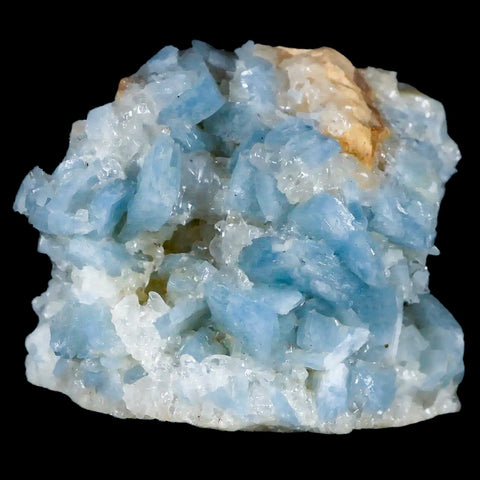 2.8" Ice Blue Tabular Barite Blades Crystal Mineral Specimen Meknes-Tafilalet  Morocco - Fossil Age Minerals