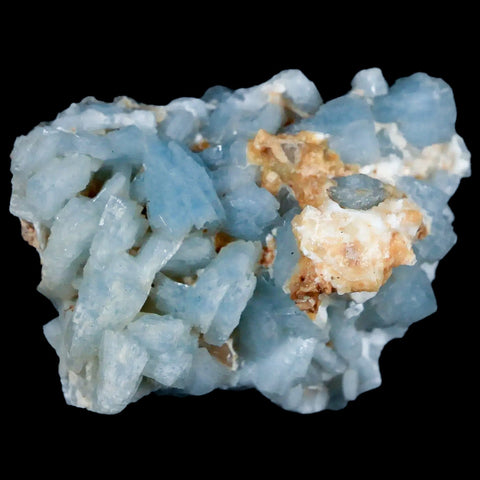 2.4" Ice Blue Tabular Barite Blades Crystal Mineral Specimen Meknes-Tafilalet  Morocco - Fossil Age Minerals