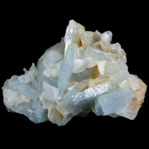 2.1" Ice Blue Tabular Barite Blades Crystal Mineral Specimen Meknes-Tafilalet  Morocco - Fossil Age Minerals