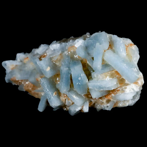 3.8" Ice Blue Tabular Barite Blades Crystal Mineral Specimen Meknes-Tafilalet  Morocco - Fossil Age Minerals