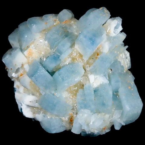 2.5" Ice Blue Tabular Barite Blades Crystal Mineral Specimen Meknes-Tafilalet  Morocco - Fossil Age Minerals