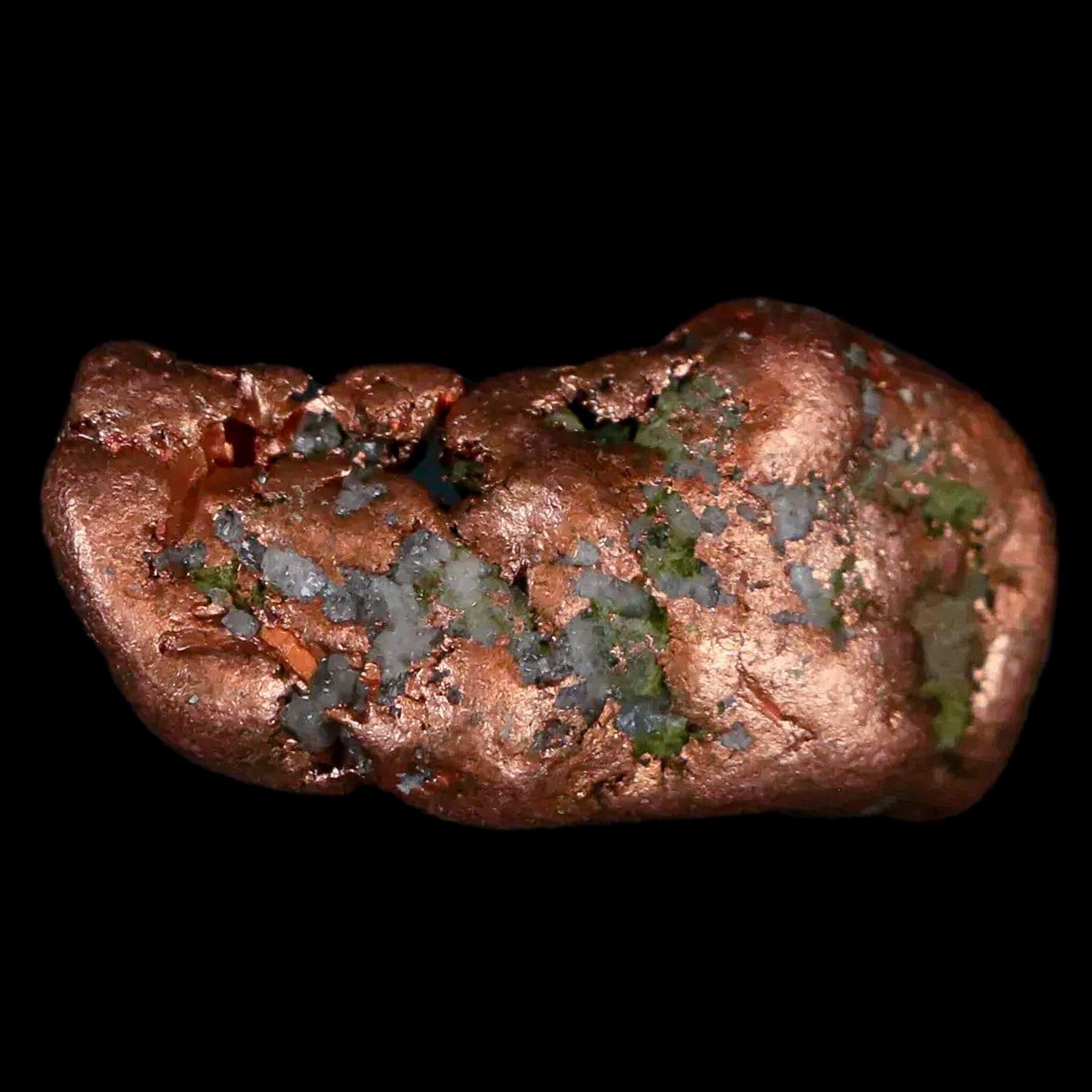 Hotsell 14cm Big Native Copper Ore Nugget w Colorful Green Matrix - Keweenaw, Michigan