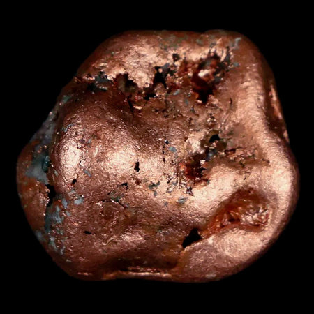 0.8" Solid Native Copper Polished Nugget Mineral Keweenaw Michigan