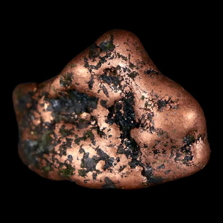 1" Solid Native Copper Polished Nugget Mineral Keweenaw Michigan