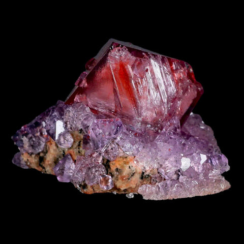 2.3" Stunning Purple Alum Crystal Mineral Specimen Sokolowski Location Poland - Fossil Age Minerals