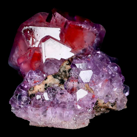 2.3" Stunning Purple Alum Crystal Mineral Specimen Sokolowski Location Poland - Fossil Age Minerals