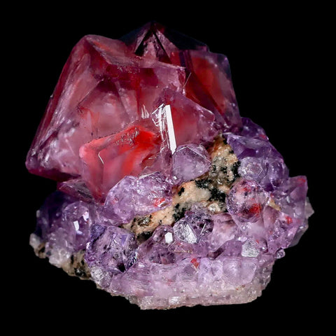 2.3" Stunning Purple Alum Crystal Mineral Specimen Sokolowski Location Poland - Fossil Age Minerals