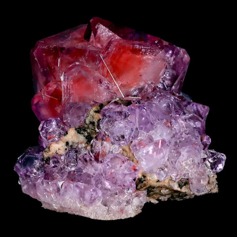 2.3" Stunning Purple Alum Crystal Mineral Specimen Sokolowski Location Poland - Fossil Age Minerals