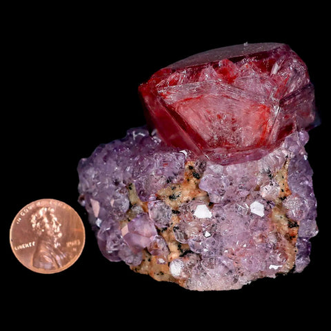 2.5" Stunning Purple Alum Crystal Mineral Specimen Sokolowski Location Poland - Fossil Age Minerals