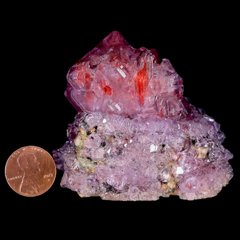 2.6" Stunning Purple Alum Crystal Mineral Specimen Sokolowski Location Poland - Fossil Age Minerals