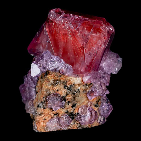 2.4" Stunning Purple Alum Crystal Mineral Specimen Sokolowski Location Poland