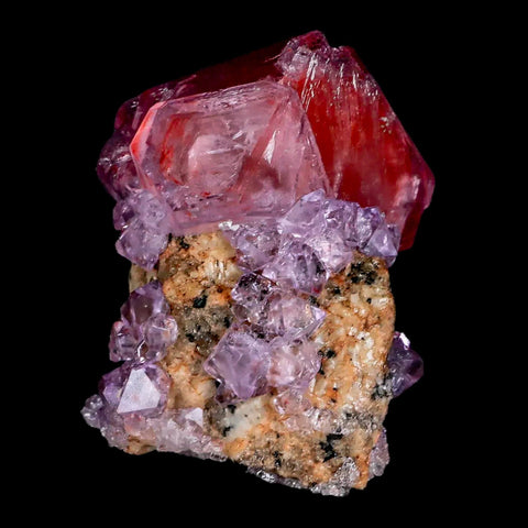 2.4" Stunning Purple Alum Crystal Mineral Specimen Sokolowski Location Poland - Fossil Age Minerals