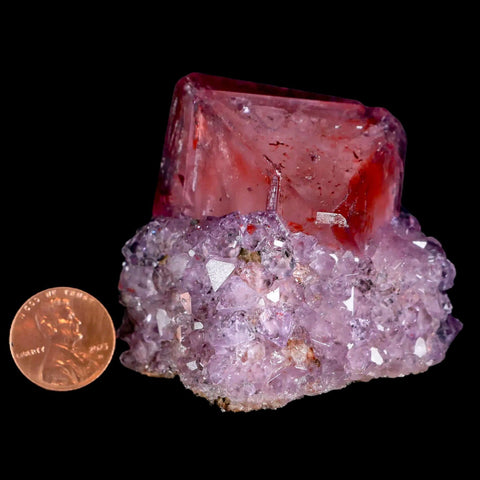 2.2" Stunning Purple Alum Crystal Mineral Specimen Sokolowski Location Poland - Fossil Age Minerals