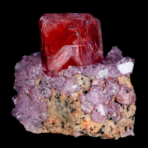 2.4" Stunning Purple Alum Crystal Mineral Specimen Sokolowski Location Poland - Fossil Age Minerals