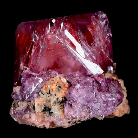 1.8" Stunning Purple Alum Crystal Mineral Specimen Sokolowski Location Poland - Fossil Age Minerals