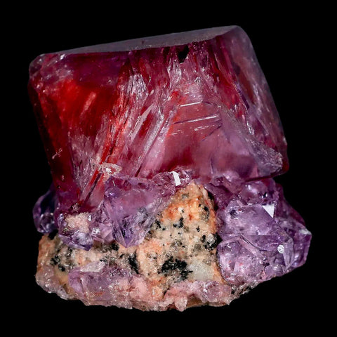 1.8" Stunning Purple Alum Crystal Mineral Specimen Sokolowski Location Poland - Fossil Age Minerals