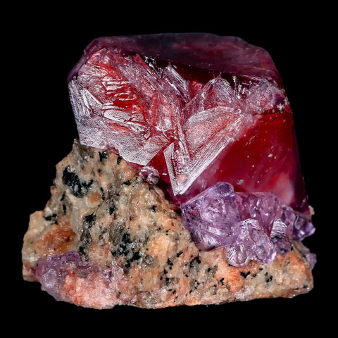 1.8" Stunning Purple Alum Crystal Mineral Specimen Sokolowski Location Poland - Fossil Age Minerals