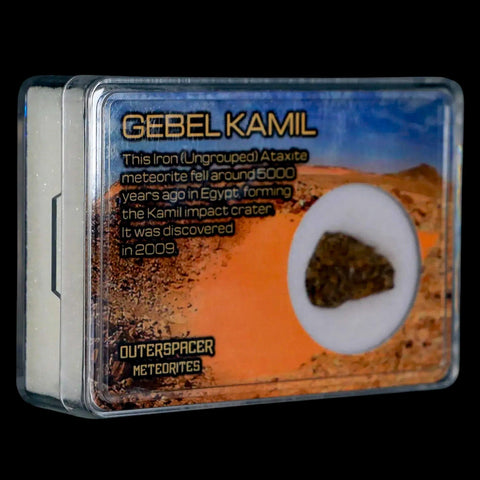 Gebel Kamil Egypt Meteorite Specimen 5000 Yrs Old Meteorites 6.12 Grams Display - Fossil Age Minerals