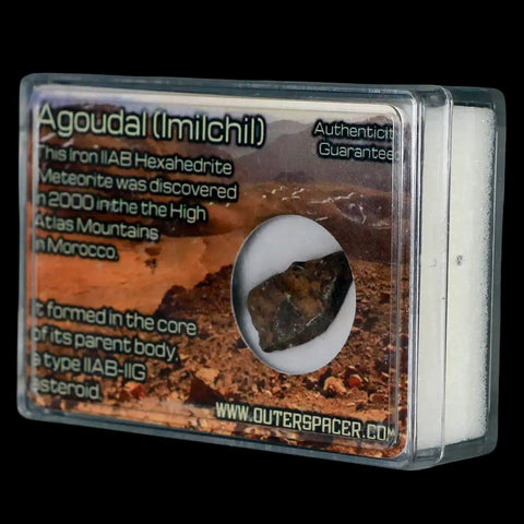 Agoudal (Imichil) Iron Meteorite Specimen Discovered In 2000 Display 5.38 Grams - Fossil Age Minerals