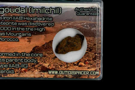 Agoudal (Imichil) Iron Meteorite Specimen Discovered In 2000 Display 5.7 Grams