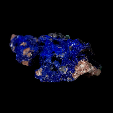2.1" Azurite Crystals & Malachite On Matrix Mineral Specimen Tiznit Morocco - Fossil Age Minerals