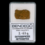 Bendege Meteorite Specimen Display Bendege Bahia Brazil 2.63 Grams