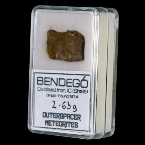 Bendege Meteorite Specimen Display Bendege Bahia Brazil 2.63 Grams - Fossil Age Minerals