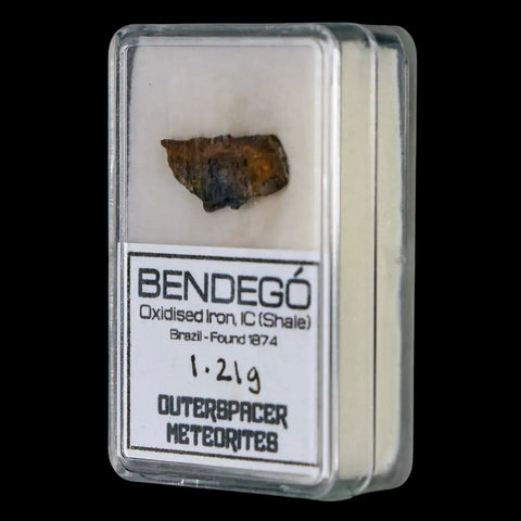 Bendege Meteorite Specimen Display Bendege Bahia Brazil 1.21 Grams - Fossil Age Minerals